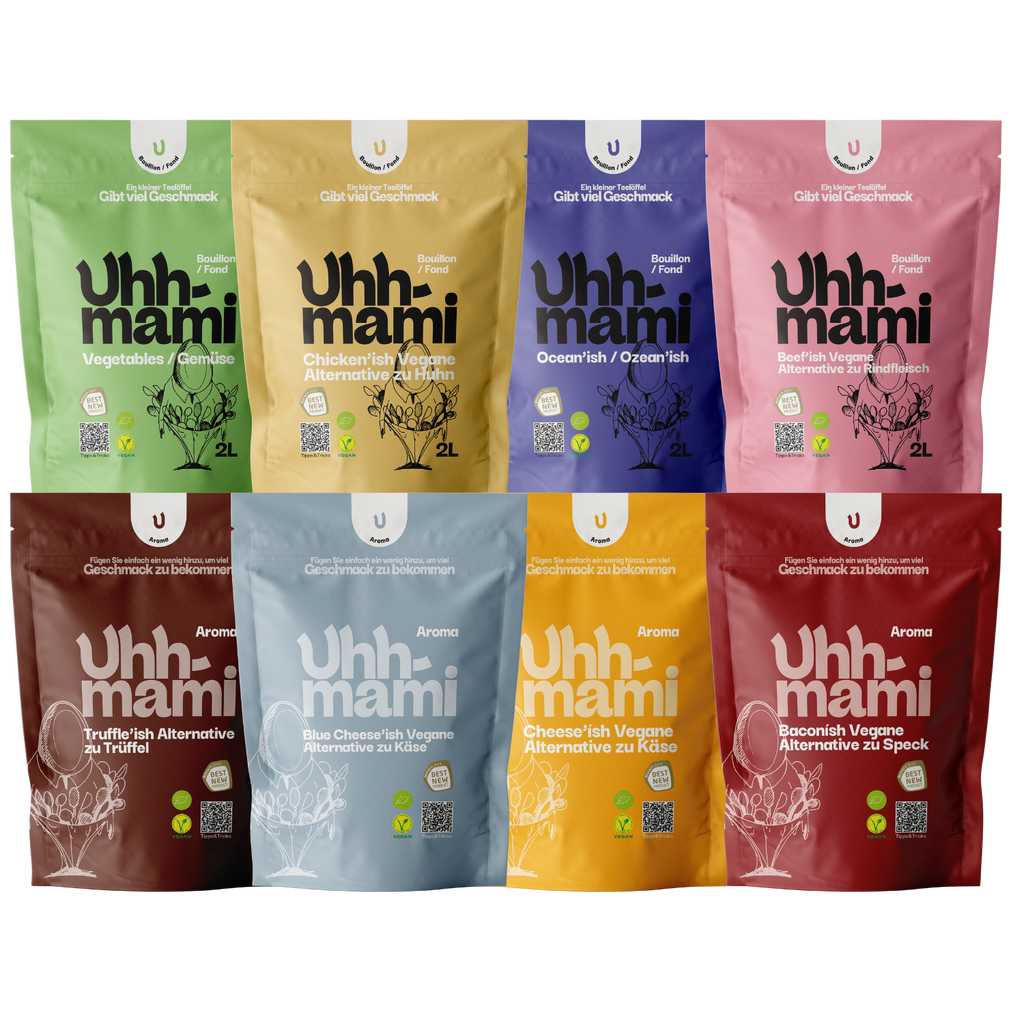 The Uhhmami Discovery Box — всичките 8 вкусови основи